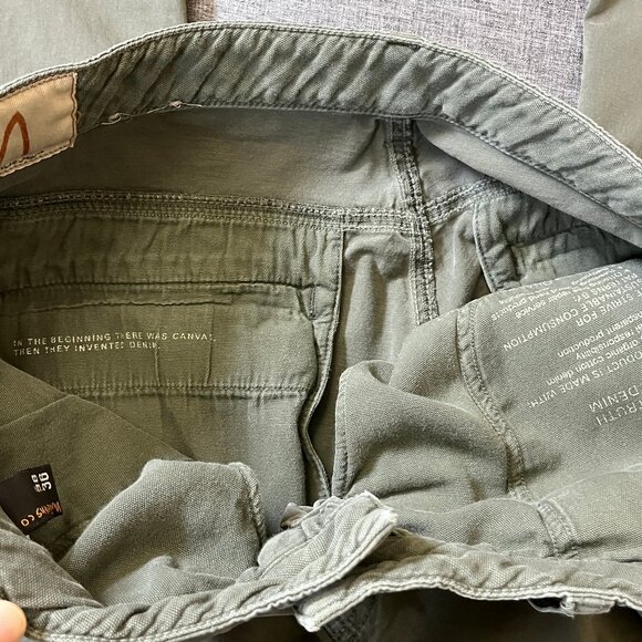 Nudie Adam Slim Fit Stretch Chino Pants - Men's Size 38*36(Fit 38*31) - Green - Picture 4 of 14